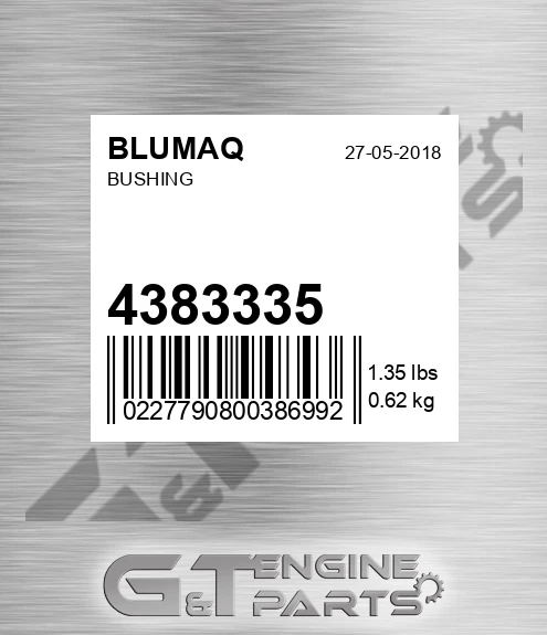 4383335 Bushing for BLUMAQ