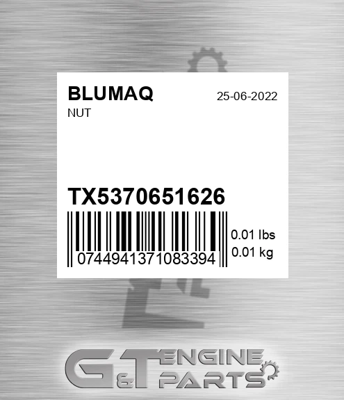 TX5370651626 Nut for BLUMAQ