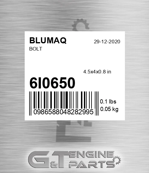 6I-0650 Bolt for BLUMAQ