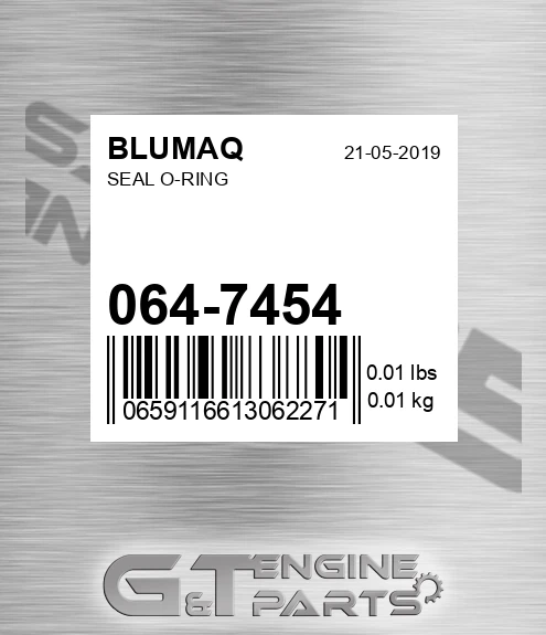 064-7454 Seal O-ring for BLUMAQ
