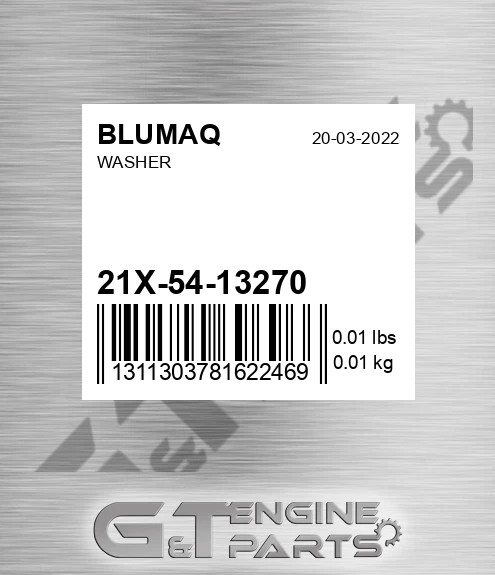 21X-54-13270 Washer for BLUMAQ