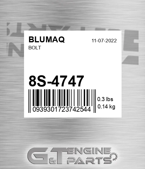 8S-4747 Bolt for BLUMAQ