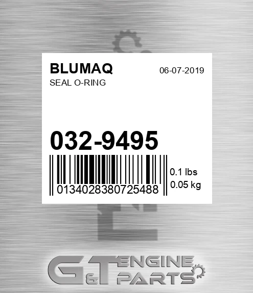 032-9495 Seal O-ring