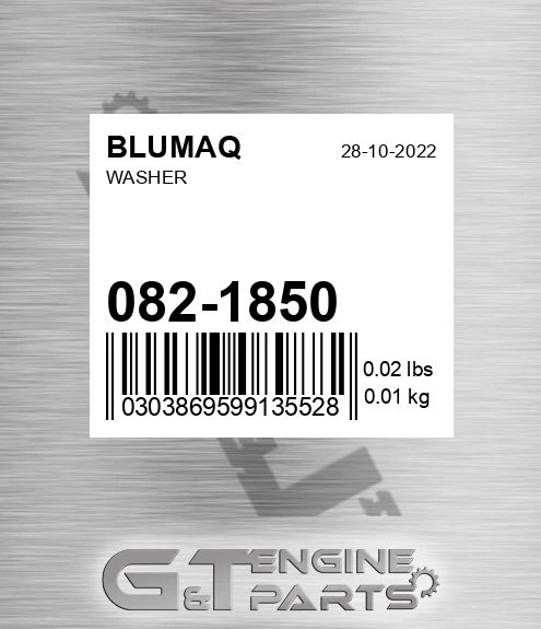 082-1850 Washer for BLUMAQ