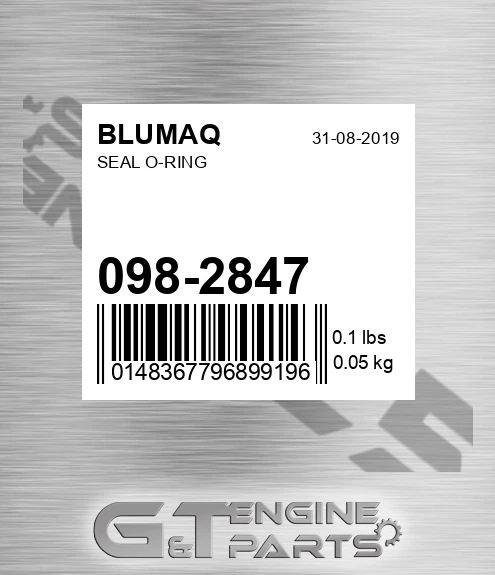 098-2847 Seal O-ring for BLUMAQ
