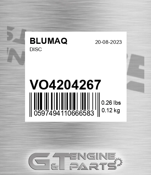 VO4204267 Disc