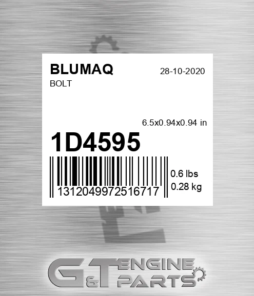 1D-4595 Bolt for BLUMAQ