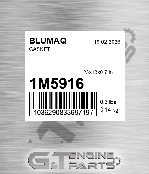 1M-5916 Gasket for BLUMAQ