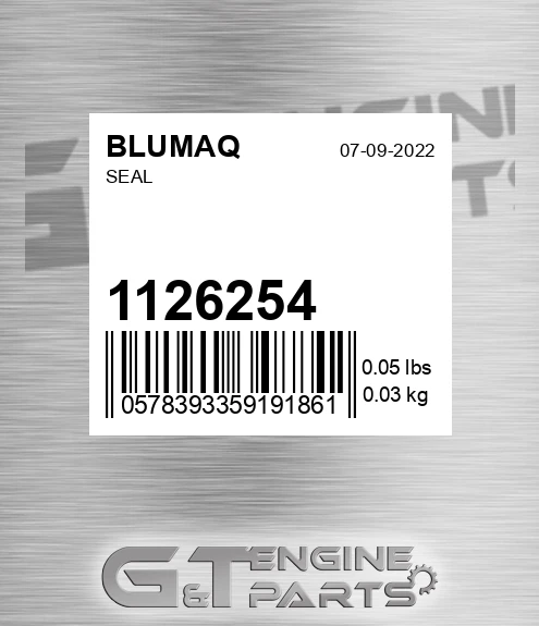 112-6254 Seal for BLUMAQ