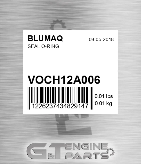 VOCH12A-006 Seal O-ring for BLUMAQ