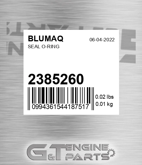 238-5260 Seal O-ring
