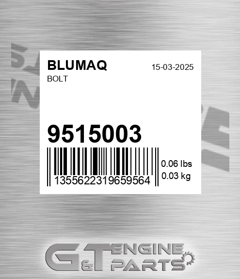 9515003 Bolt