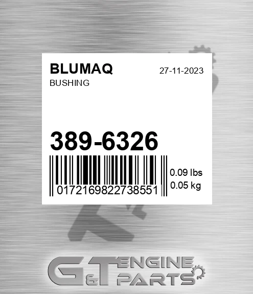 389-6326 Bushing for BLUMAQ