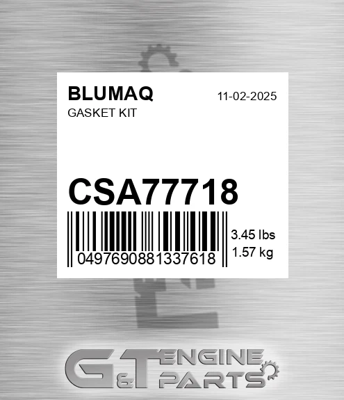 CSA77718 BLUMAQ Gasket Kit