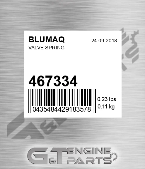 467334 Valve Spring for BLUMAQ