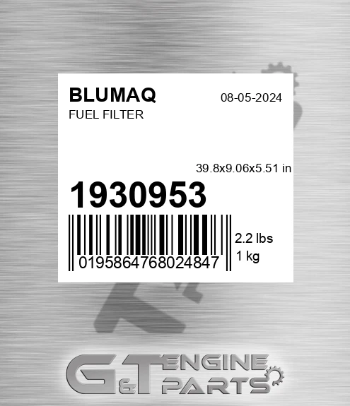 1930953 BLUMAQ Fuel Filter