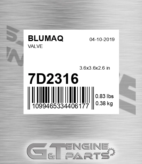 7D-2316 Valve