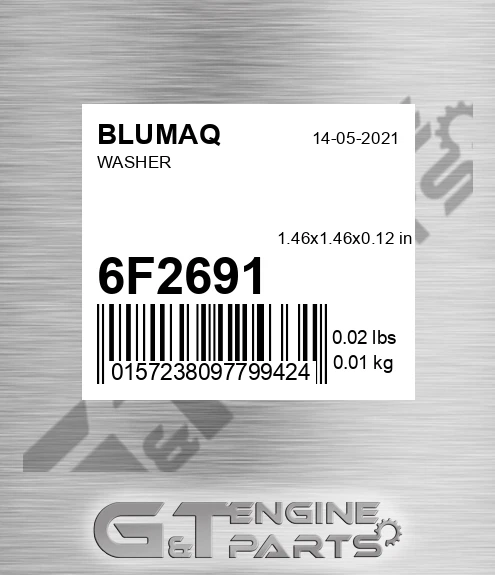 6F-2691 Washer for BLUMAQ