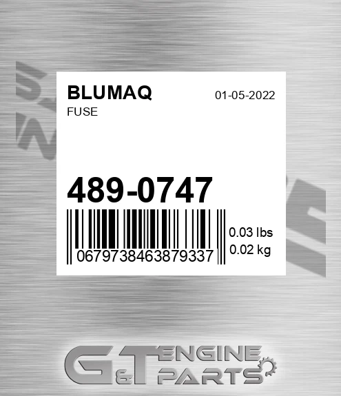 489-0747 Fuse for BLUMAQ