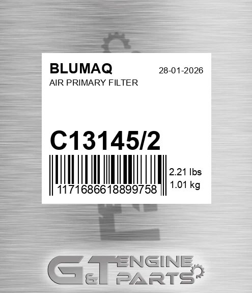 C13145/2 Air Primary Filter for BLUMAQ