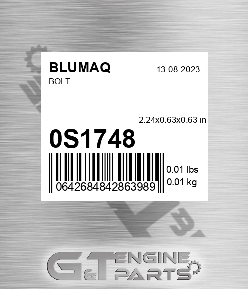 0S-1748 Bolt for BLUMAQ