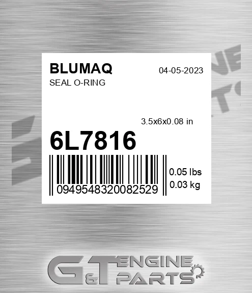 6L-7816 Seal O-ring for BLUMAQ