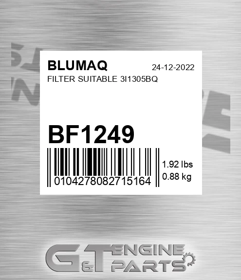 BF1249 BLUMAQ Filter Suitable 3i1305bq