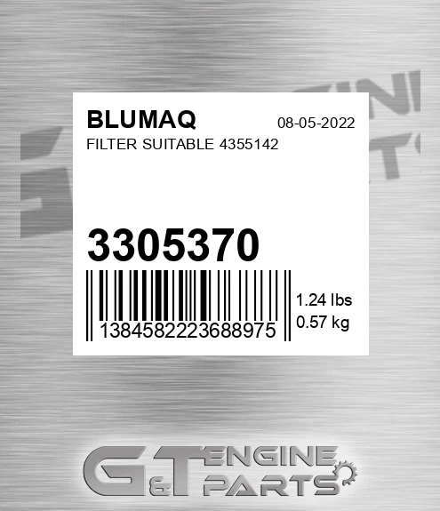 3305370 Filter Suitable 4355142 for BLUMAQ