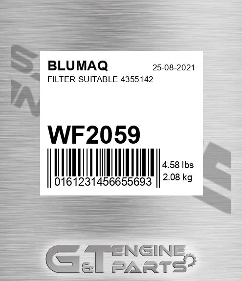 WF-2059 Filter Suitable 4355142 for BLUMAQ