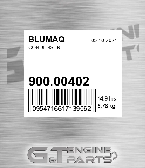 900.00402 Condenser for BLUMAQ