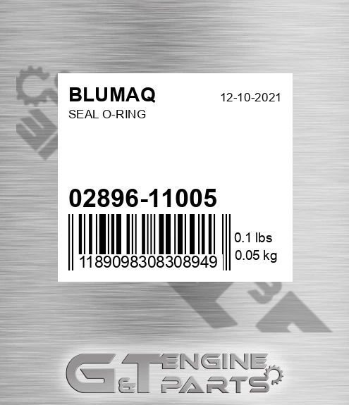 02896-11005 Seal O-ring for BLUMAQ