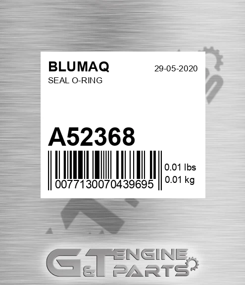 A52368 Seal O-ring