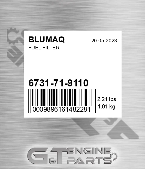 6731-71-9110 Fuel Filter for BLUMAQ