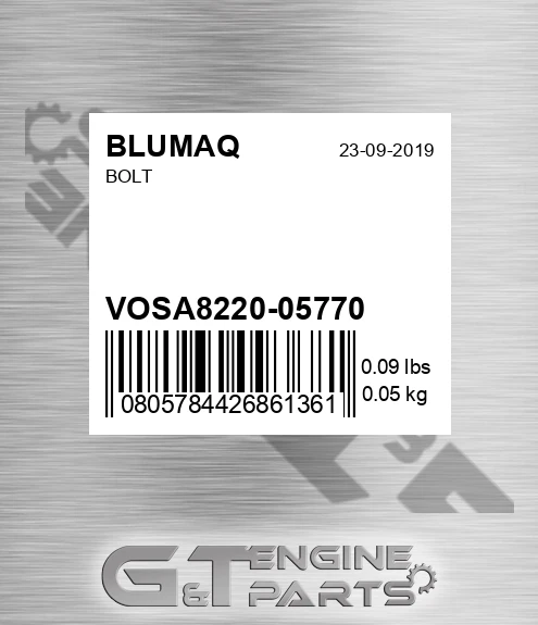 VOSA8220-05770 Screw for BLUMAQ