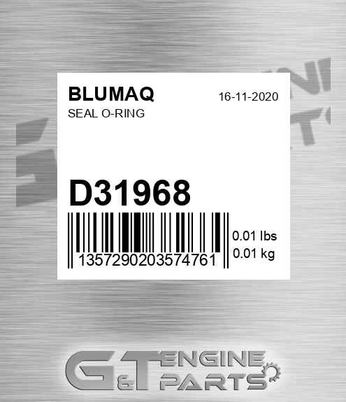 D31968 BLUMAQ Seal O-ring