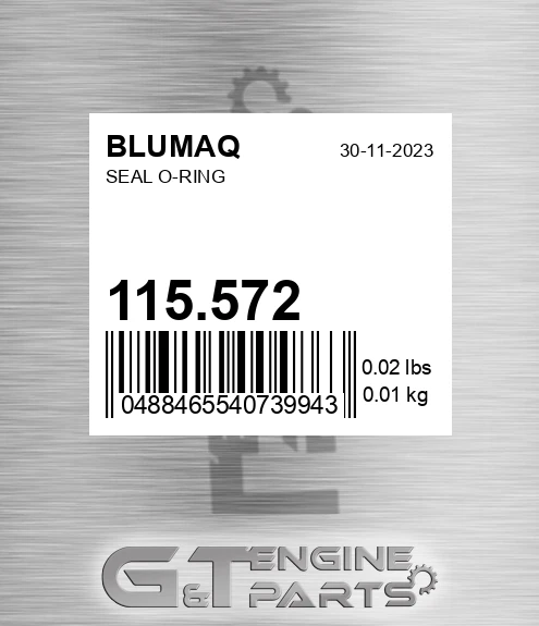 115.572 Seal O-ring for BLUMAQ