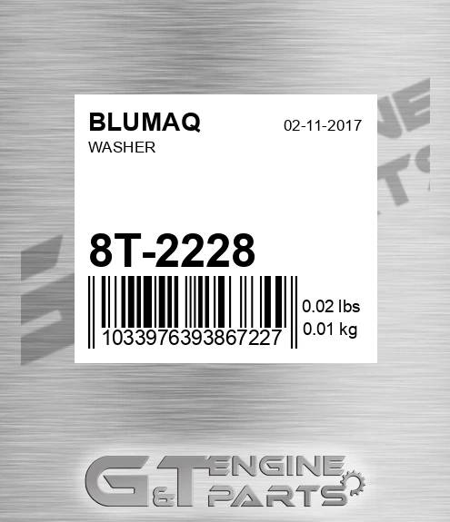 8T-2228 Washer for BLUMAQ
