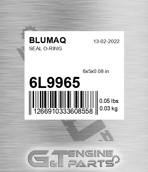 6L-9965 Seal O-ring for BLUMAQ