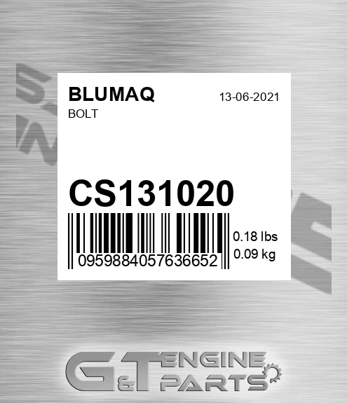 CS13-1020 Bolt for BLUMAQ