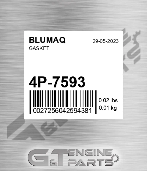 4P-7593 Gasket