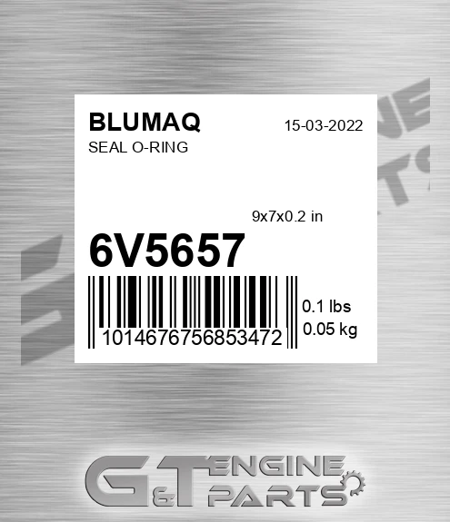 6V-5657 Seal O-ring for BLUMAQ