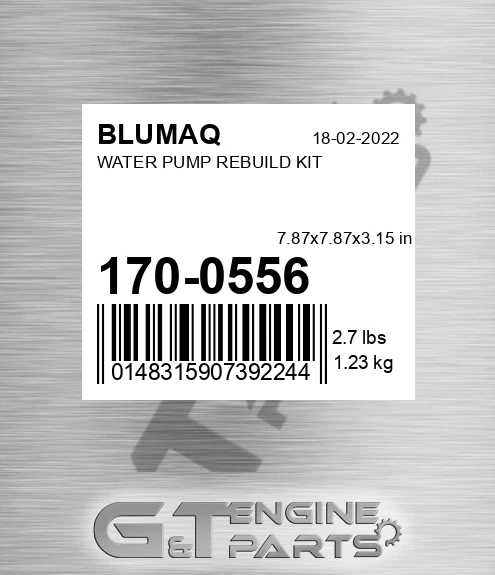 170-0556 Water Pump Rebuild Kit for BLUMAQ
