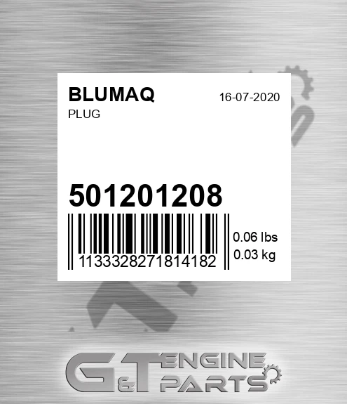 501201208 BLUMAQ Plug