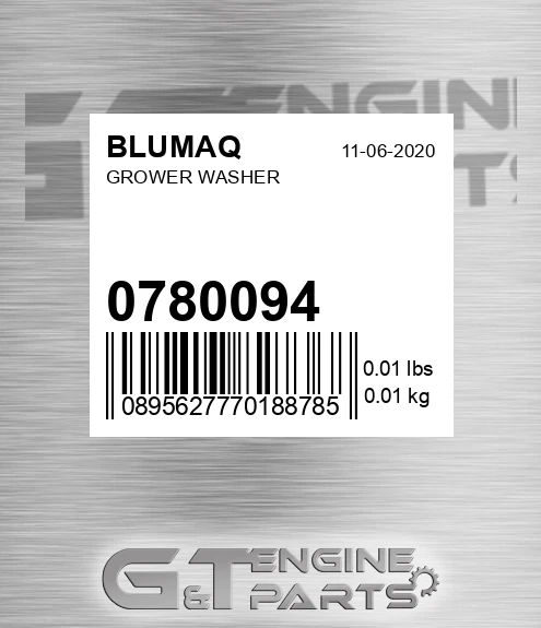 078-0094 Grower Washer for BLUMAQ