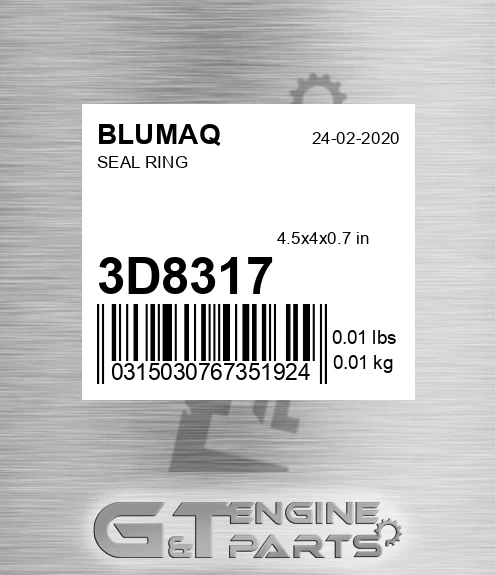 3D-8317 Seal Ring for BLUMAQ