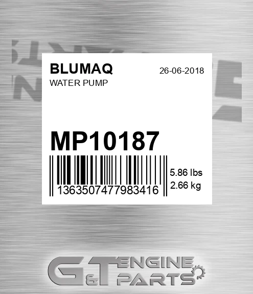 MP10187 BLUMAQ Water Pump