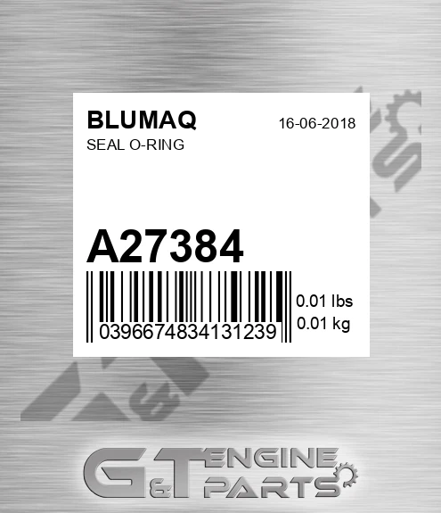 A27384 Seal O-ring