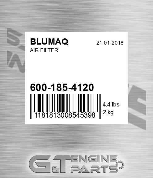 600-185-4120 Air Filter for BLUMAQ