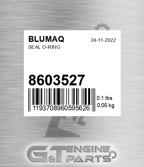 8603527 Seal O-ring