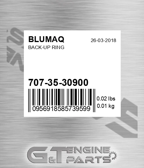 707-35-30900 Back-up Ring for BLUMAQ